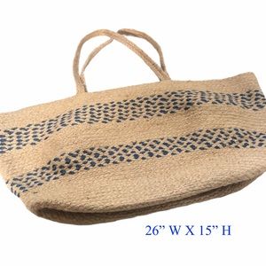 Hartford Jute Rope Mega Sz Tote 26”x15” NWOT
